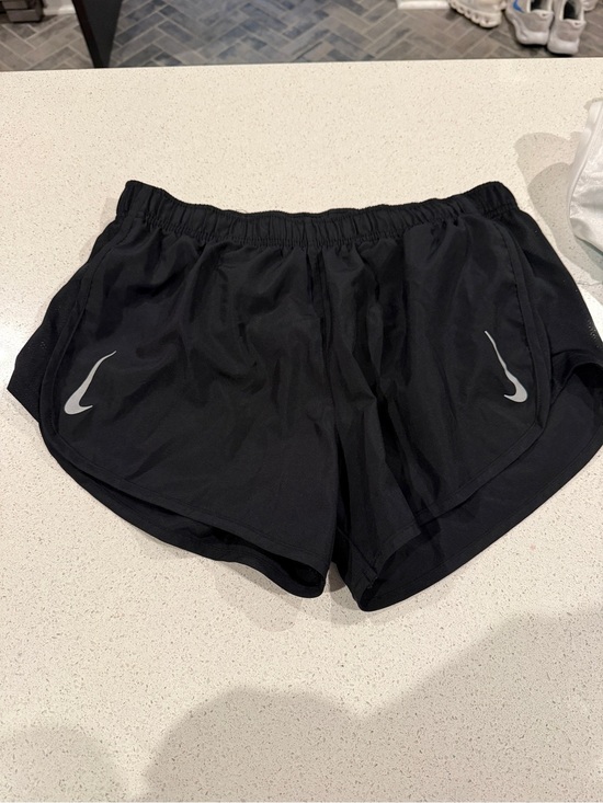 Nike Pants - Nike Women's Black Athletic Running Shorts with Reflective Swooshes